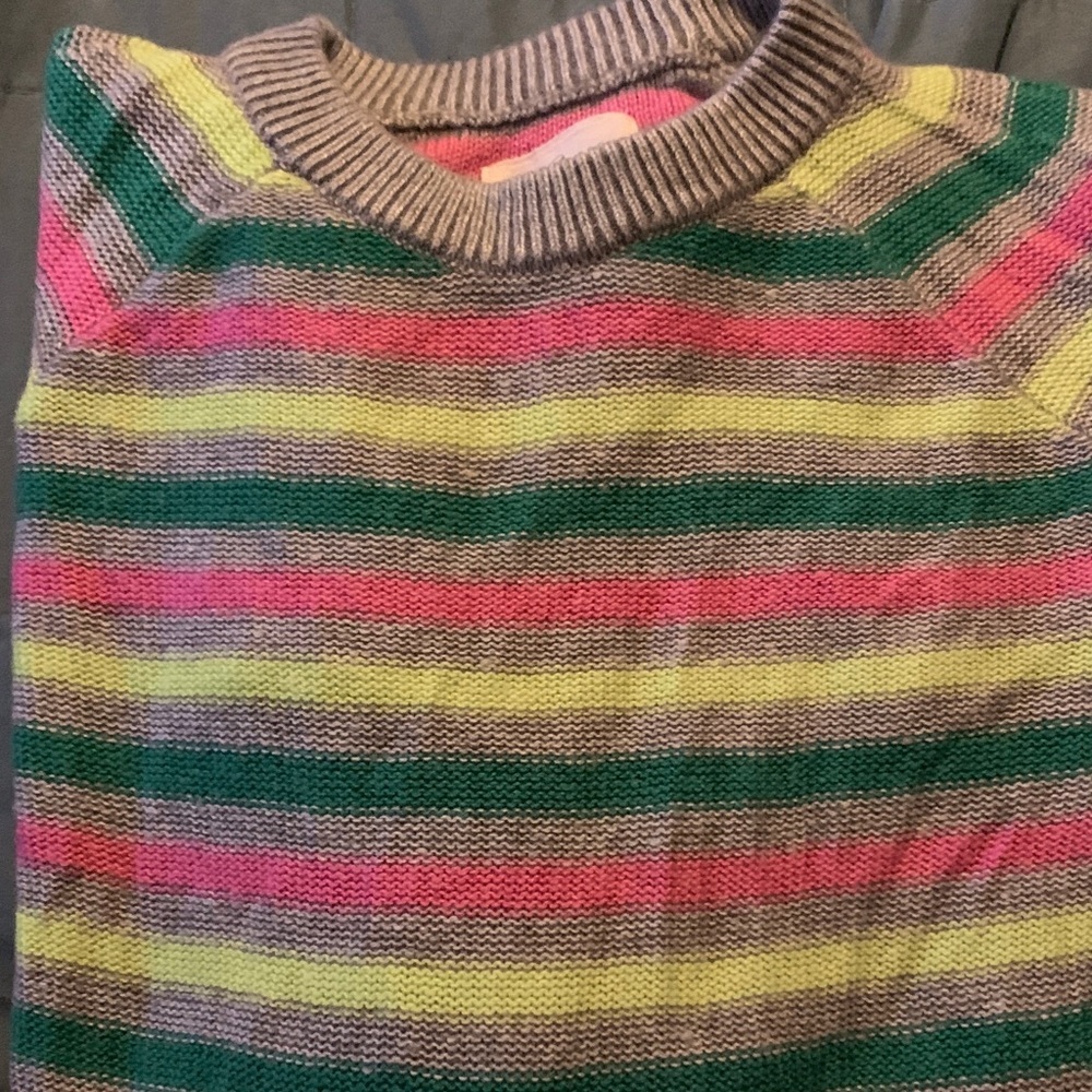 Lou & Grey rare Deadstock small Multicolor colorful rainbow 🌈 Striped Sweater - Picture 5 of 5